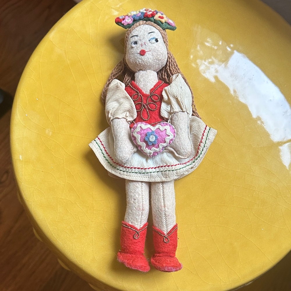 Collectible Hungarian felt doll